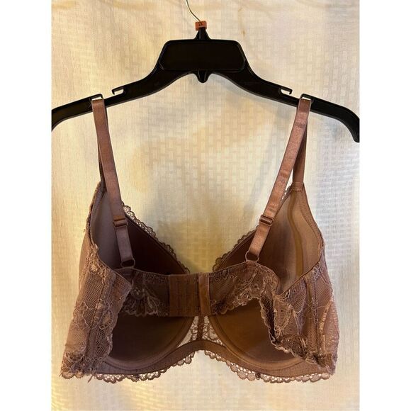 Pure Beauty Renee Rafe 44DD Brown lace 3 Hooks  rn#72409 - Picture 3 of 5